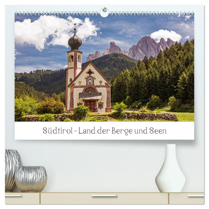 Südtirol - Land der Berge und Seen (CALVENDO Premium Wandkalender 2025)