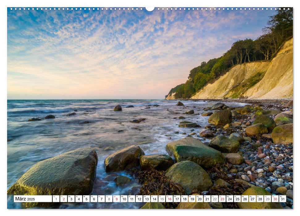 Insel Rügen - Die Küste von Sellin bis Kap Arkona (CALVENDO Premium Wandkalender 2025)