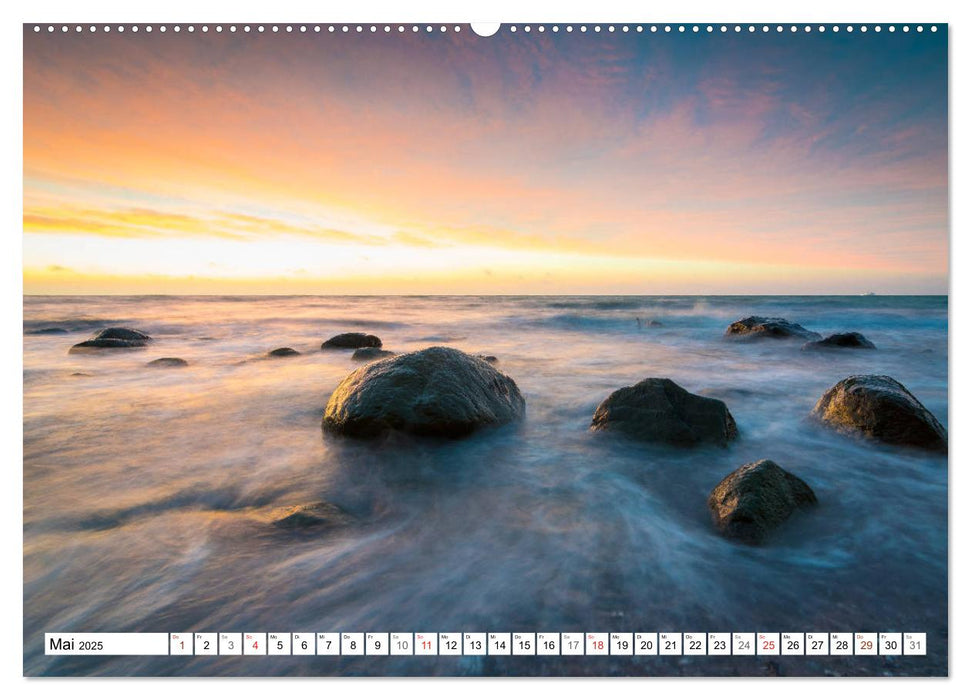 Insel Rügen - Die Küste von Sellin bis Kap Arkona (CALVENDO Premium Wandkalender 2025)