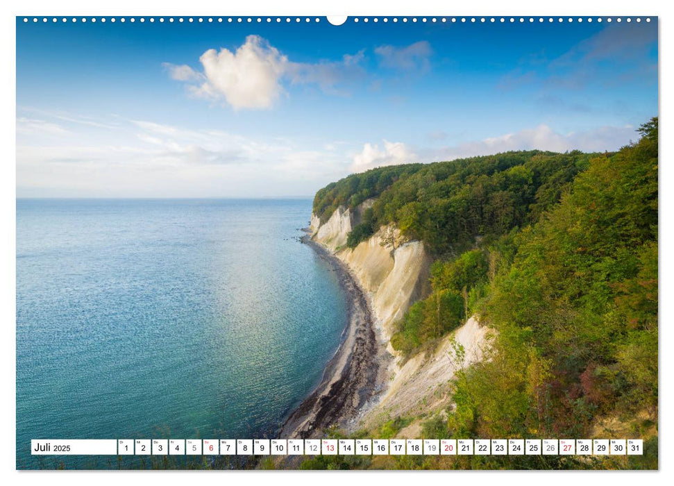 Insel Rügen - Die Küste von Sellin bis Kap Arkona (CALVENDO Premium Wandkalender 2025)