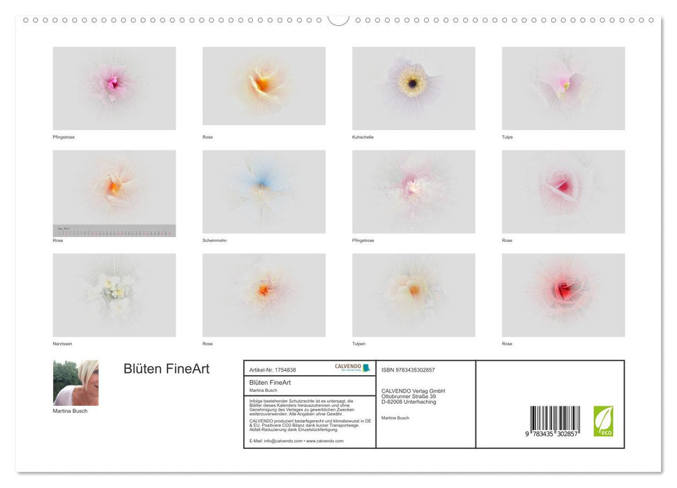 Blüten FineArt (CALVENDO Premium Wandkalender 2025)