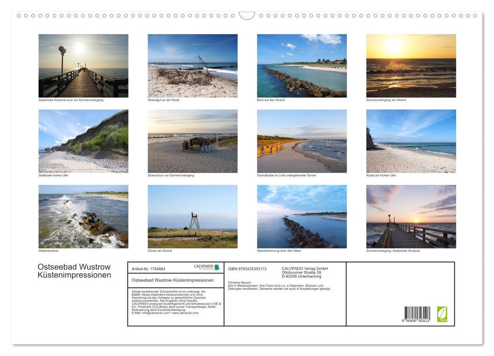 Ostseebad Wustrow Küstenimpressionen (CALVENDO Wandkalender 2025)