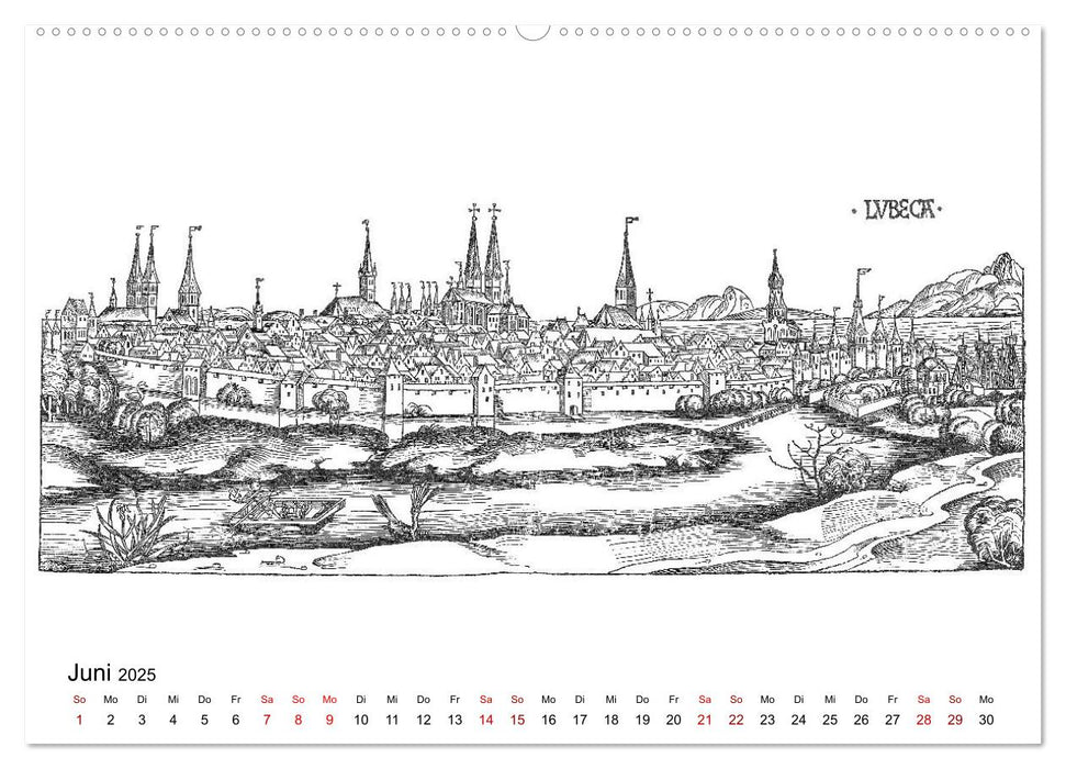 Schedelsche Weltchronik Deutsche Städte 1493 (CALVENDO Premium Wandkalender 2025)