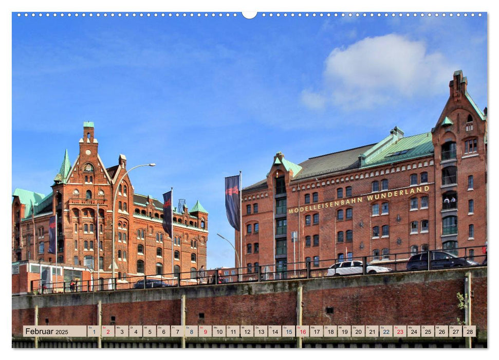 Hamburg - Ein Tag in der Speicherstadt (CALVENDO Wandkalender 2025)