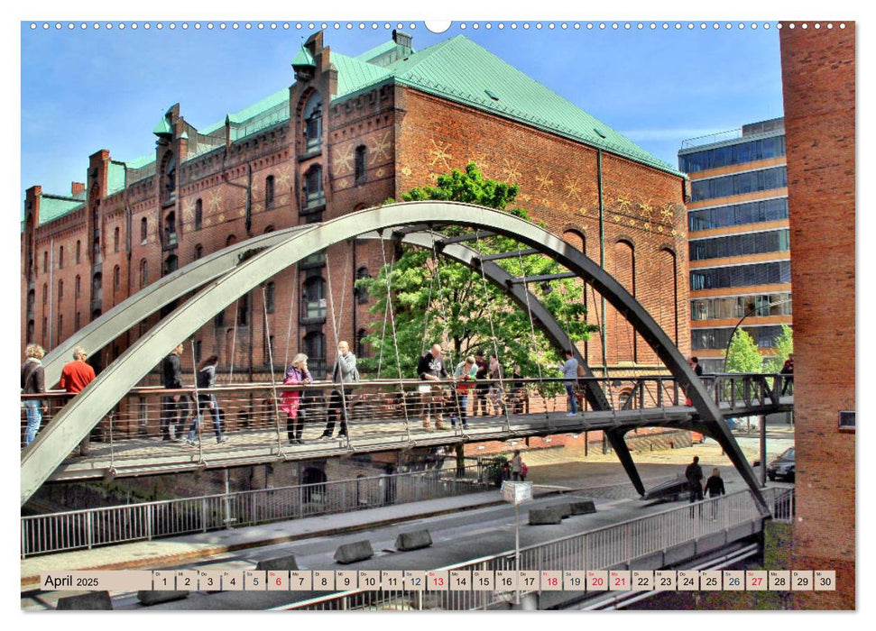 Hamburg - Ein Tag in der Speicherstadt (CALVENDO Wandkalender 2025)