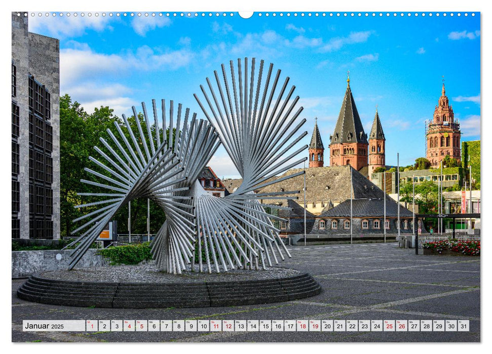 Mainz - Lebensfreude in RheinKultur (CALVENDO Premium Wandkalender 2025)