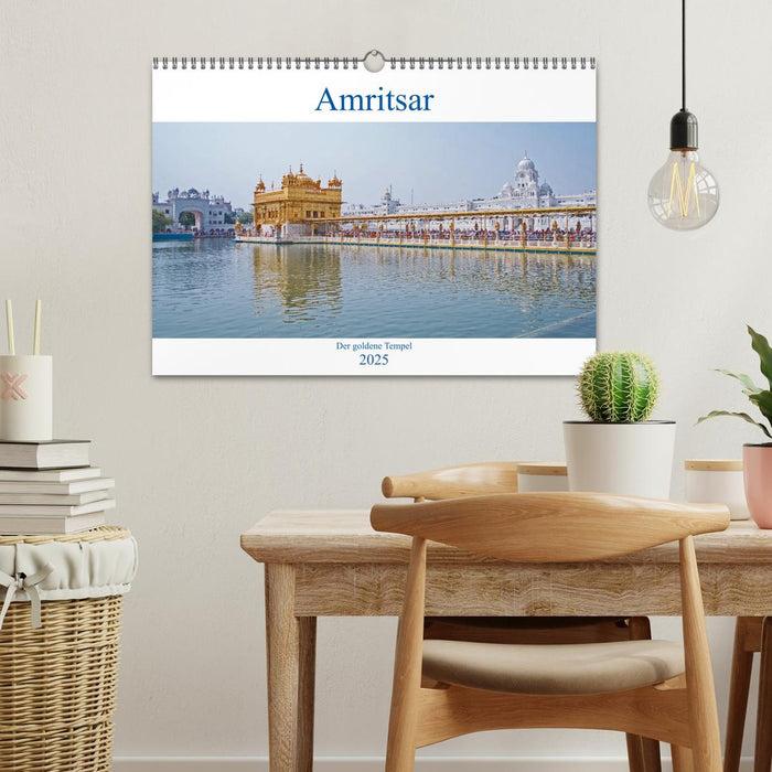 Amritsar - Der goldene Tempel (CALVENDO Wandkalender 2025)