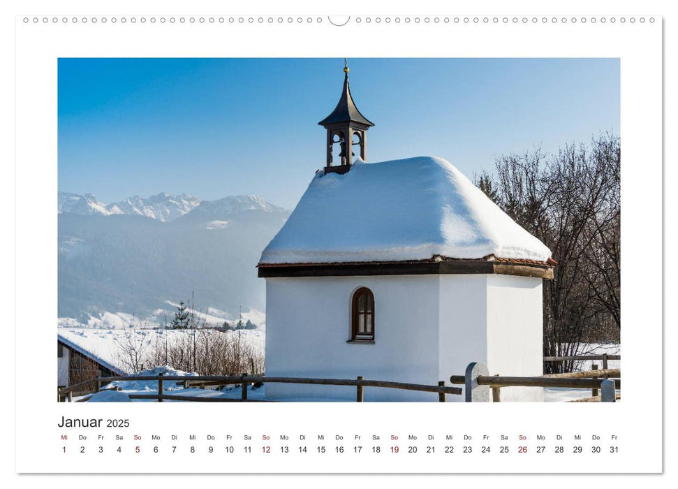 Kapellen im Ostallgäu (CALVENDO Premium Wandkalender 2025)