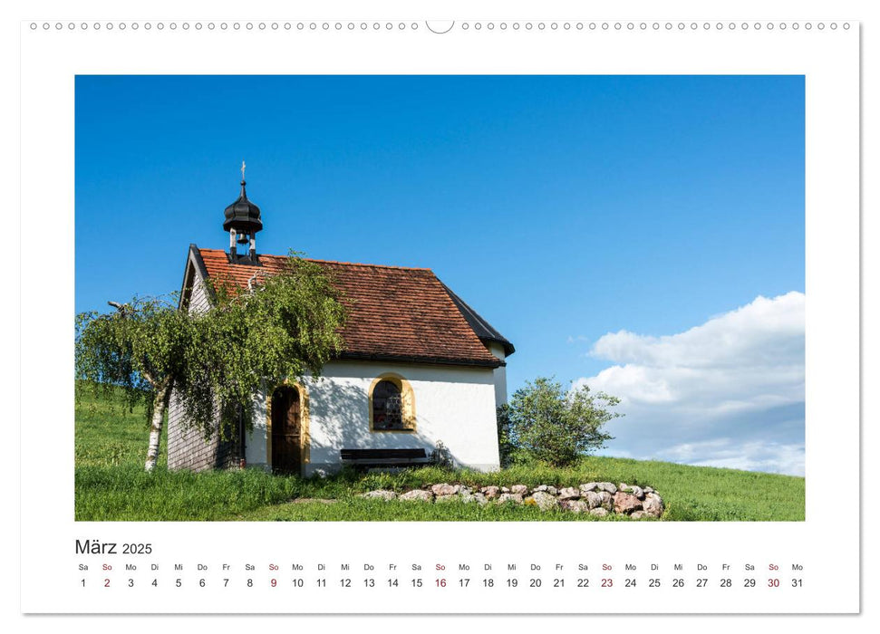 Kapellen im Ostallgäu (CALVENDO Premium Wandkalender 2025)