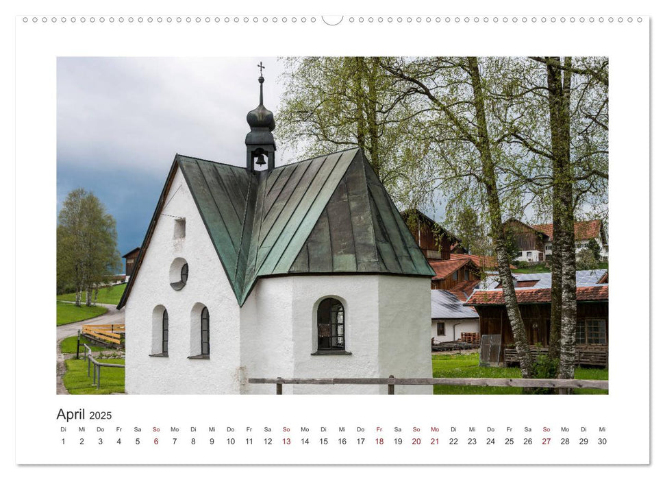 Kapellen im Ostallgäu (CALVENDO Premium Wandkalender 2025)