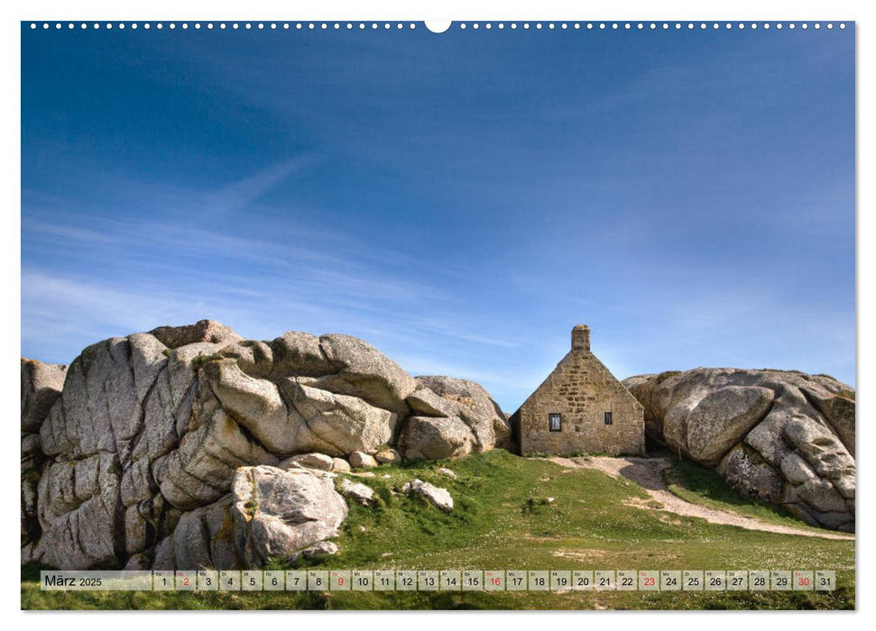 Bretagne - Felsenküste, Sandstrände und viel zu sehen (CALVENDO Wandkalender 2025)