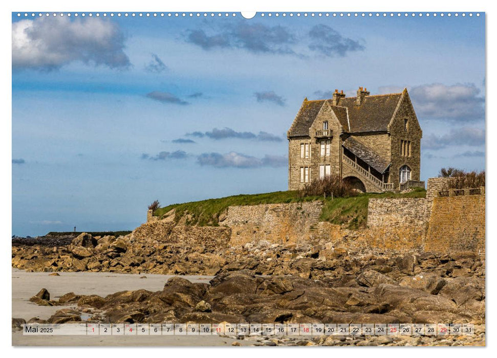 Bretagne - Felsenküste, Sandstrände und viel zu sehen (CALVENDO Wandkalender 2025)