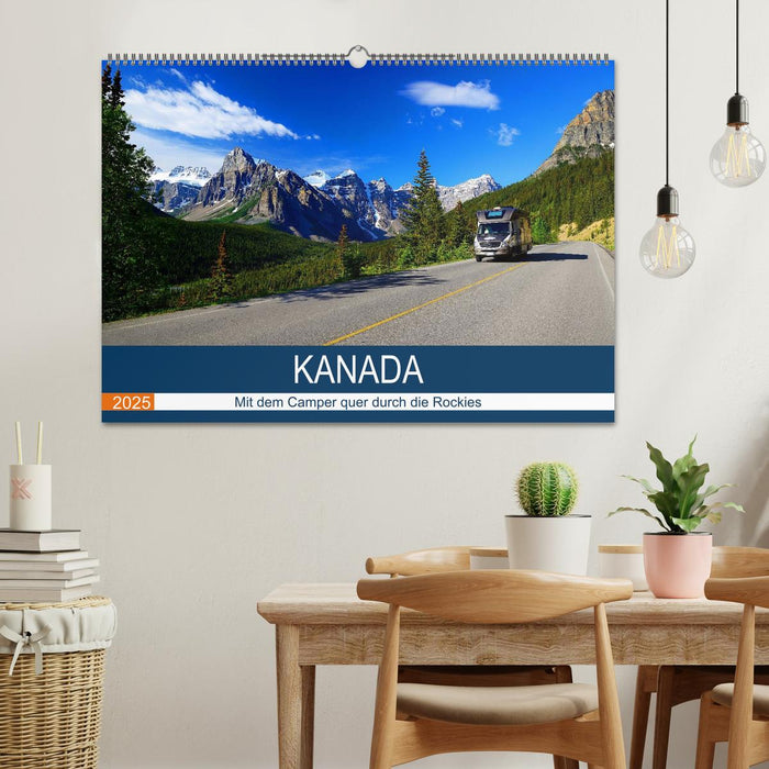 KANADA Mit dem Camper quer durch die Rockies (CALVENDO Wandkalender 2025)