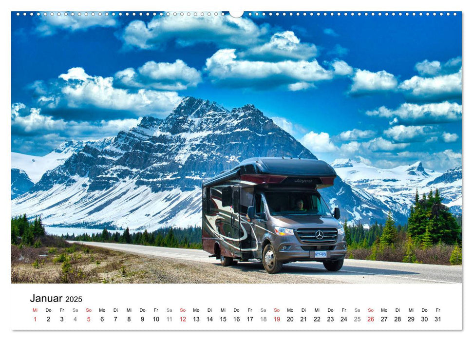 KANADA Mit dem Camper quer durch die Rockies (CALVENDO Wandkalender 2025)