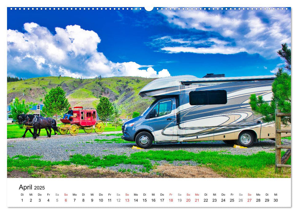 KANADA Mit dem Camper quer durch die Rockies (CALVENDO Wandkalender 2025)