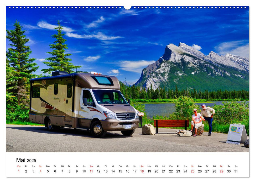 KANADA Mit dem Camper quer durch die Rockies (CALVENDO Wandkalender 2025)