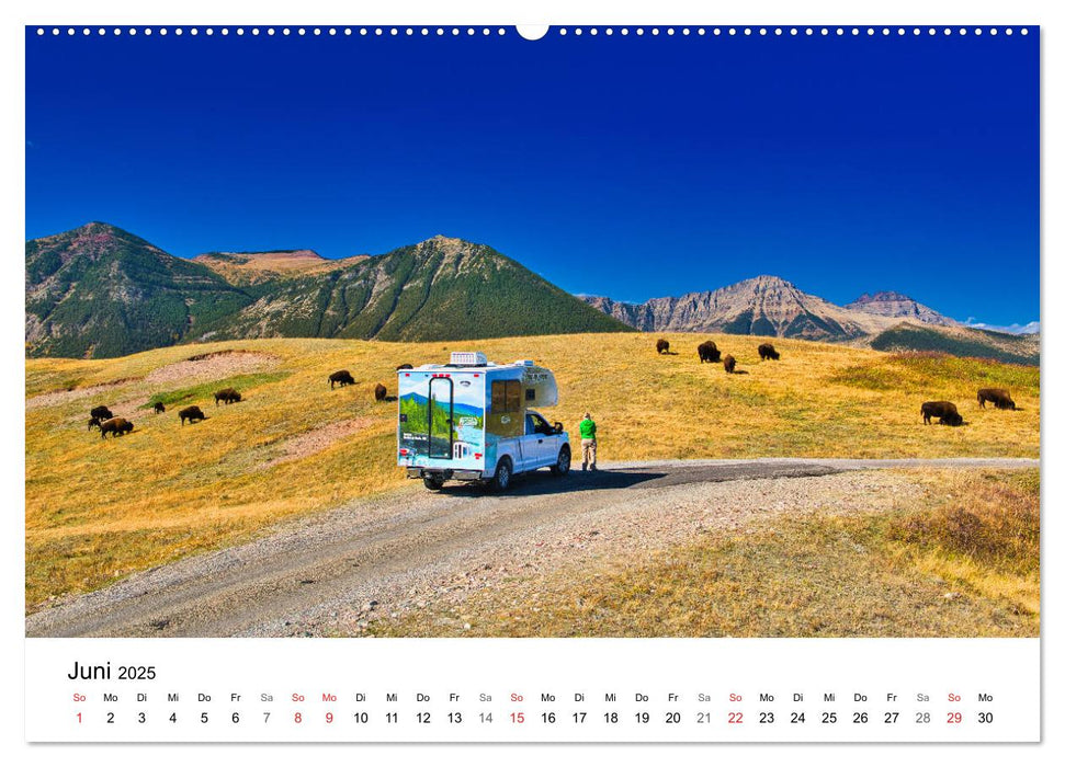 KANADA Mit dem Camper quer durch die Rockies (CALVENDO Wandkalender 2025)