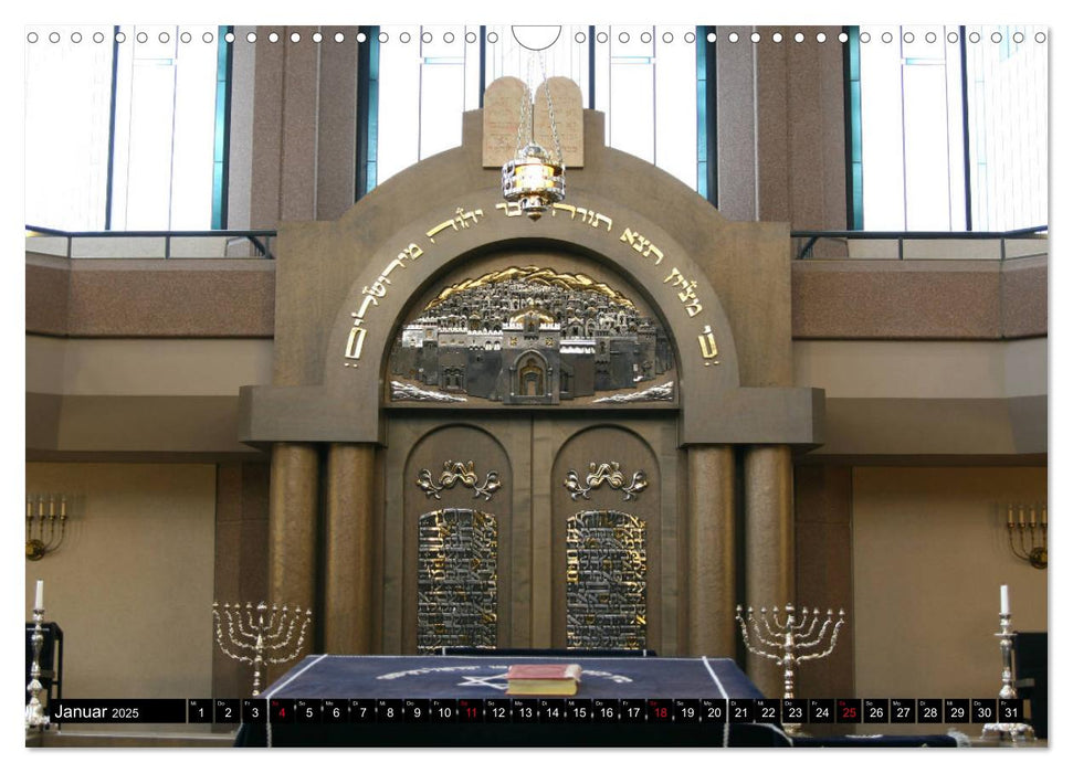 Synagogen-Räume in Deutschland (CALVENDO Wandkalender 2025)