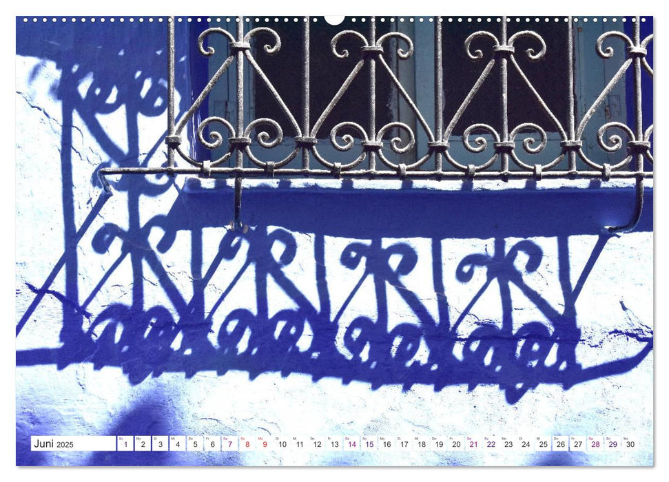 Chefchaouen - Blue Details (CALVENDO Premium Wandkalender 2025)