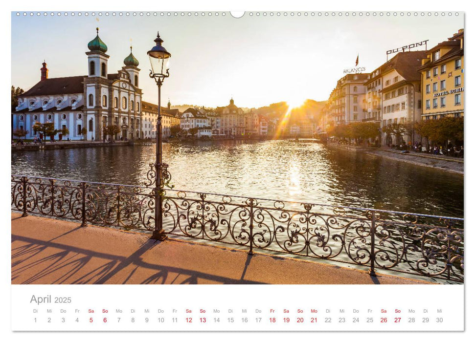 TRAUMZIELE DER SCHWEIZ Impressionen (CALVENDO Premium Wandkalender 2025)