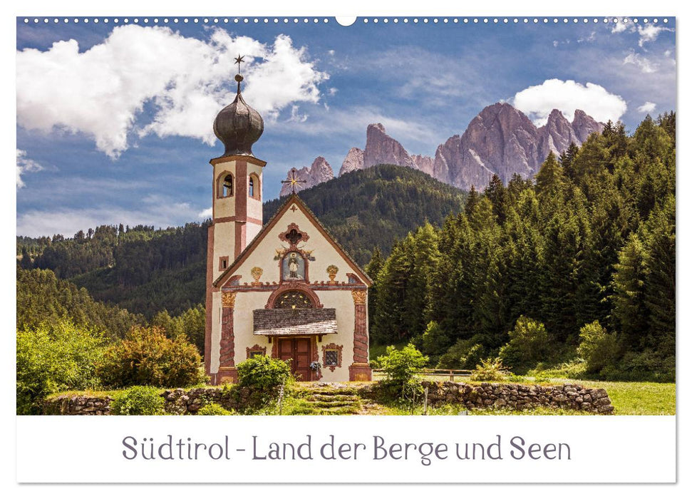 Südtirol - Land der Berge und Seen (CALVENDO Wandkalender 2025)