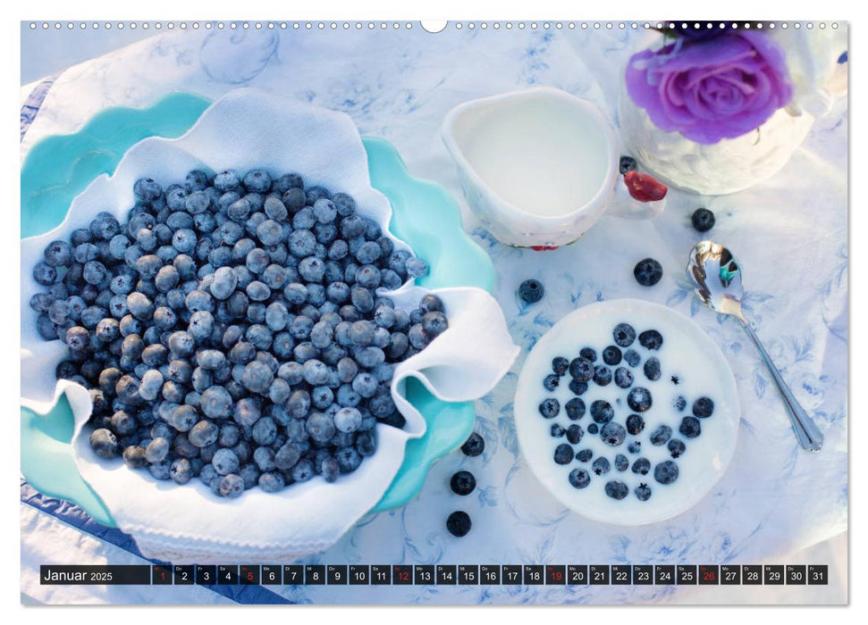 Superfood Blaubeere. Ich esse gerne Heidelbeeren! (CALVENDO Premium Wandkalender 2025)