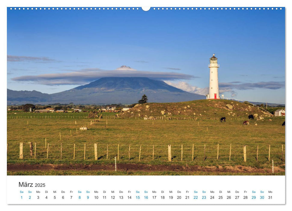 Neuseelands Leuchttürme (CALVENDO Premium Wandkalender 2025)