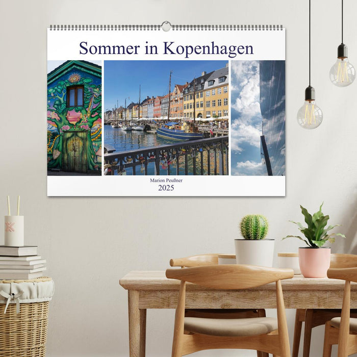 Sommer in Kopenhagen (CALVENDO Wandkalender 2025)