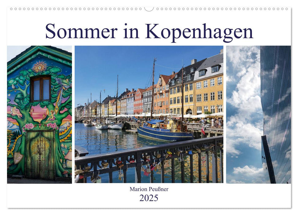 Sommer in Kopenhagen (CALVENDO Wandkalender 2025)