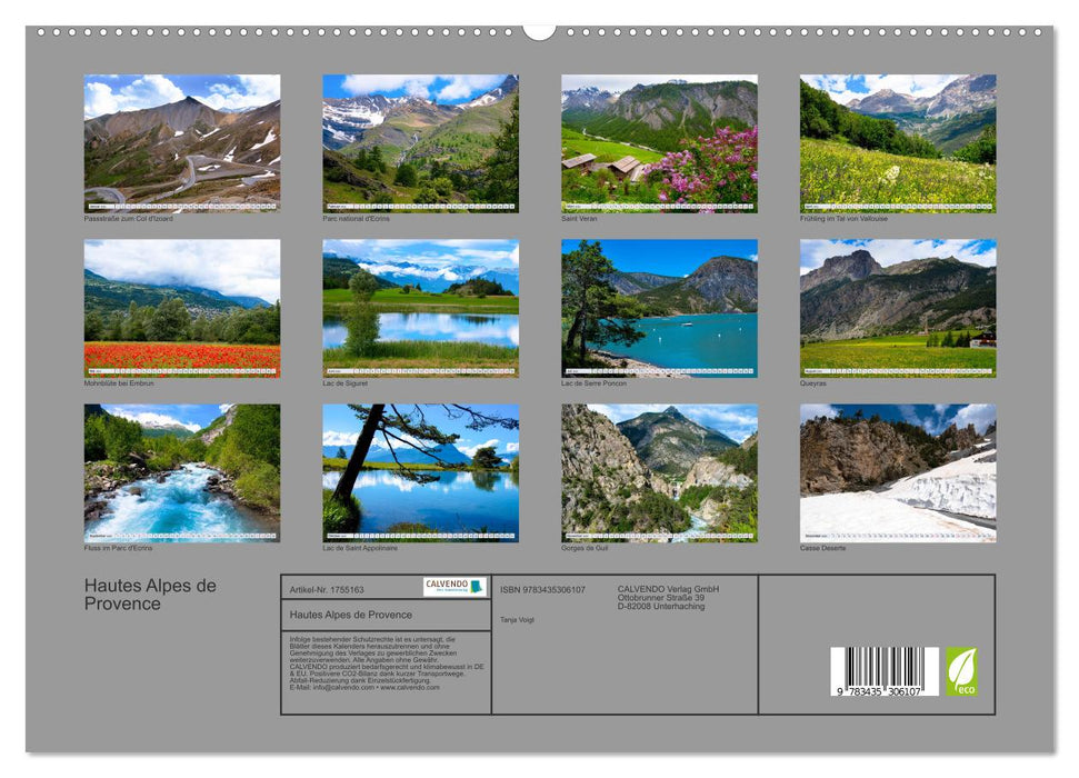 Hautes Alpes de Provence (CALVENDO Premium Wandkalender 2025)