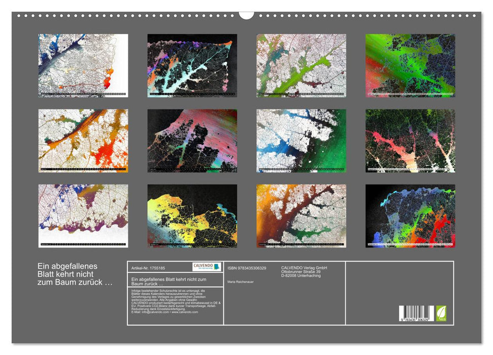 Ein abgefallenes Blatt kehrt nicht zum Baum zurück … (CALVENDO Wandkalender 2025)