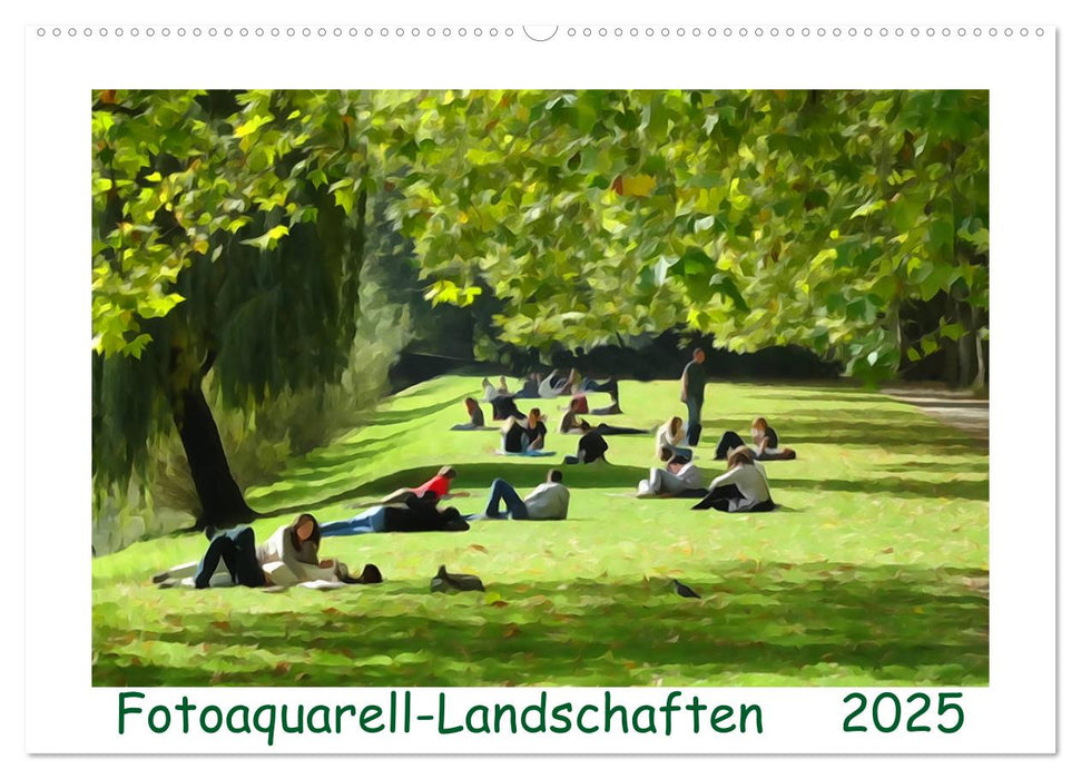 Fotoaquarell-Landschaften. (CALVENDO Wandkalender 2025)