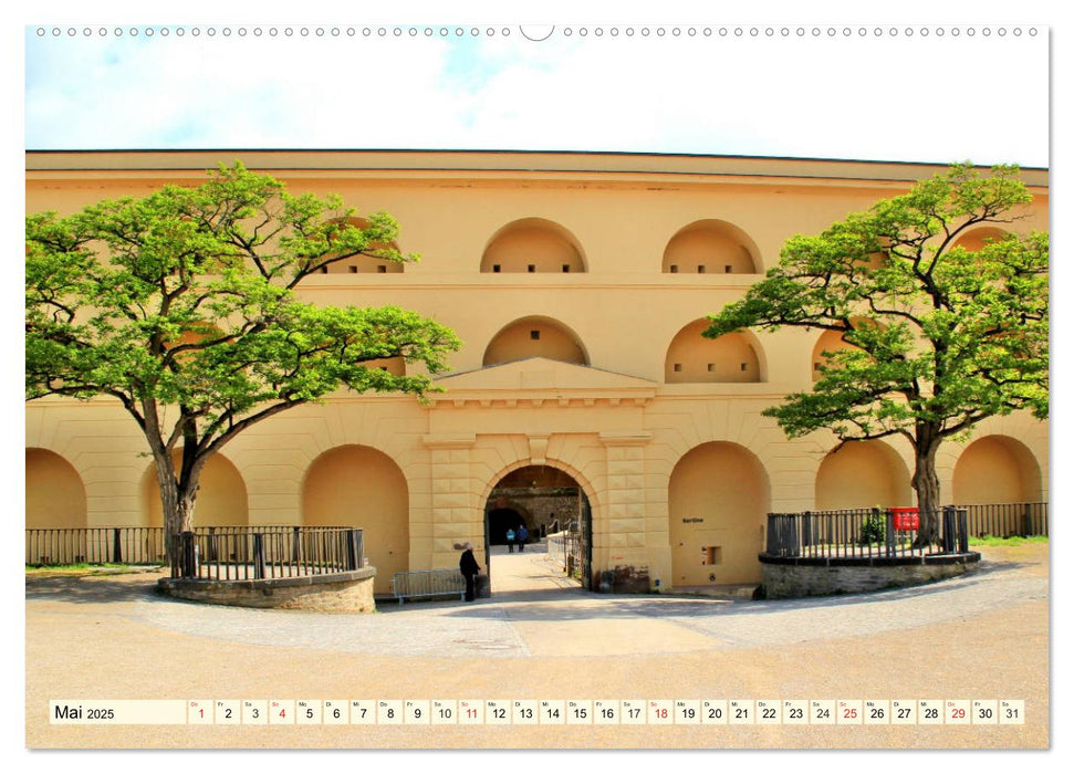 Koblenz - Festung Ehrenbreitstein und das Deutsche Eck (CALVENDO Premium Wandkalender 2025)