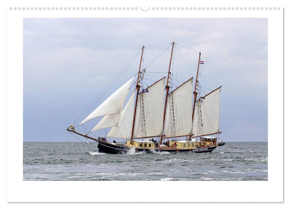 Unter vollen Segeln Traditionssegler auf der Ostsee (CALVENDO Premium Wandkalender 2025)