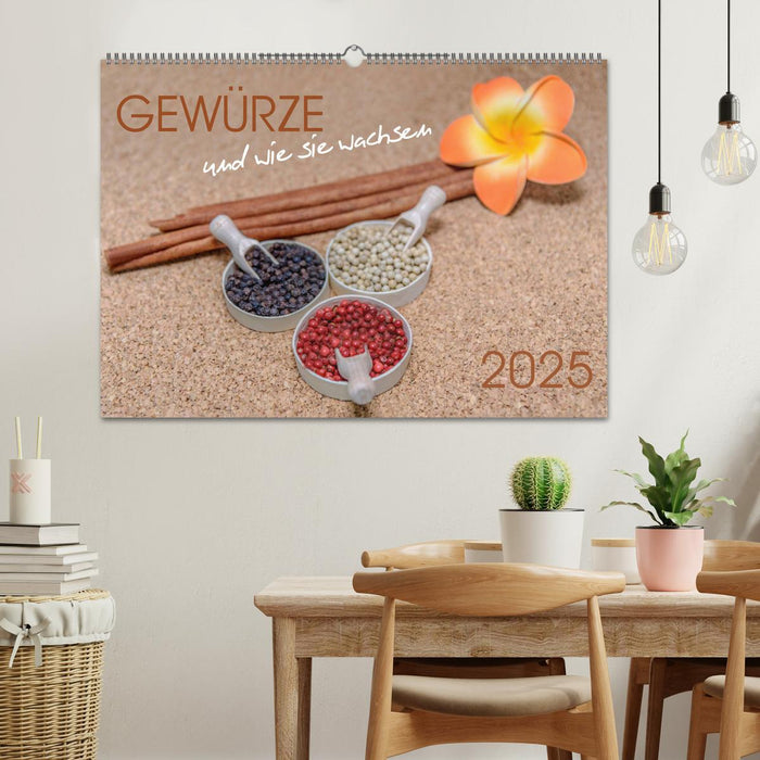 Gewürze und wie sie wachsen (CALVENDO Wandkalender 2025)