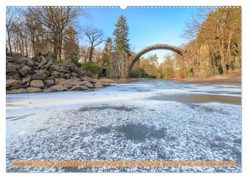 Reisen auf schmaler Spur - Kromlau - Weißwasser - Bad Muskau (CALVENDO Premium Wandkalender 2025)