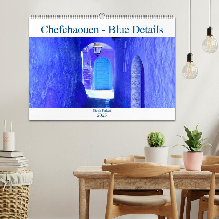 Chefchaouen - Blue Details (CALVENDO Wandkalender 2025)