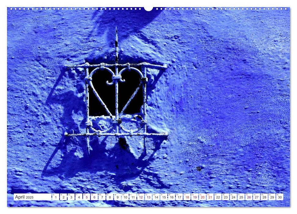 Chefchaouen - Blue Details (CALVENDO Wandkalender 2025)