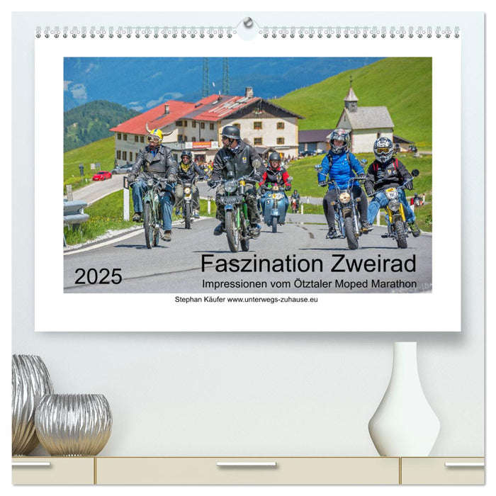 Faszination Zweirad - Impressionen vom Ötztaler Moped Marathon (CALVENDO Premium Wandkalender 2025)