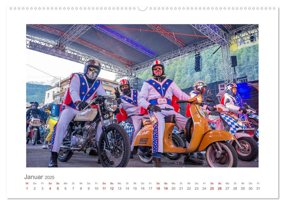 Faszination Zweirad - Impressionen vom Ötztaler Moped Marathon (CALVENDO Premium Wandkalender 2025)