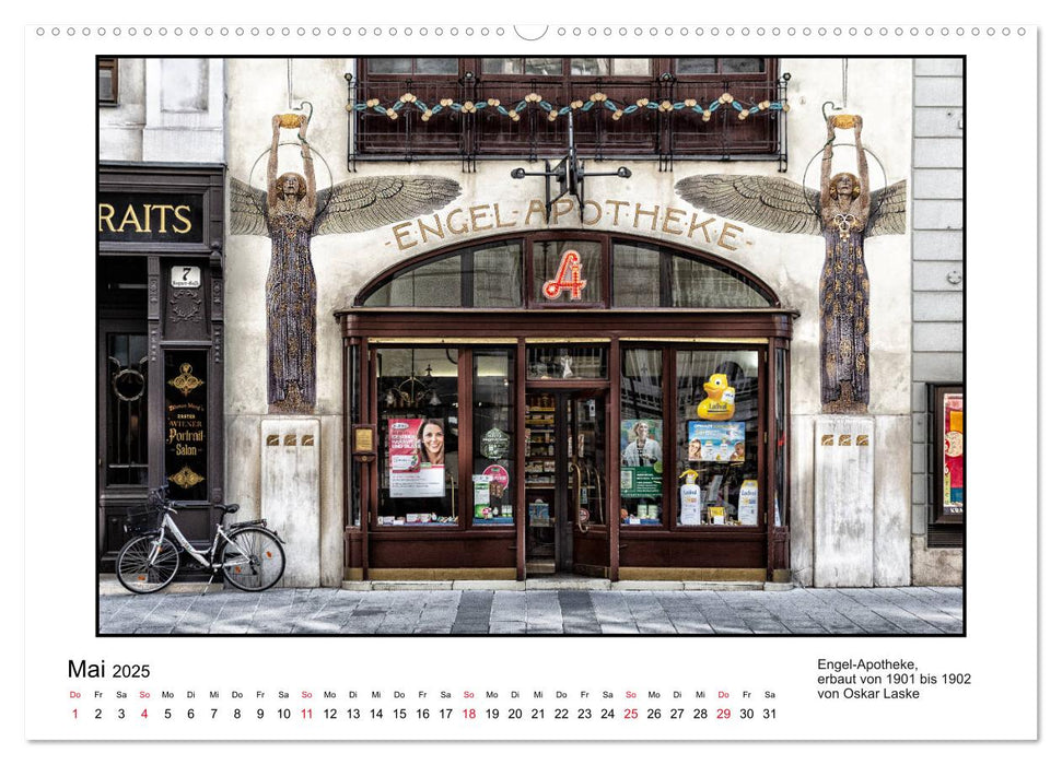 Jugendstil-Baukunst in Wien (CALVENDO Premium Wandkalender 2025)