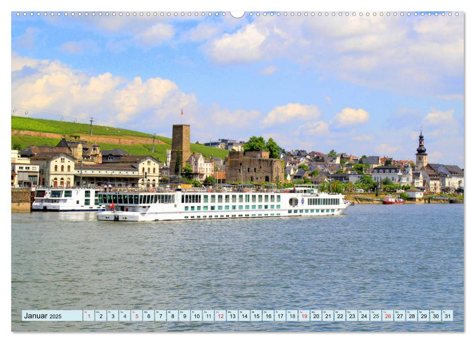 Rüdesheim - Eine Perle am Mittelrhein (CALVENDO Premium Wandkalender 2025)