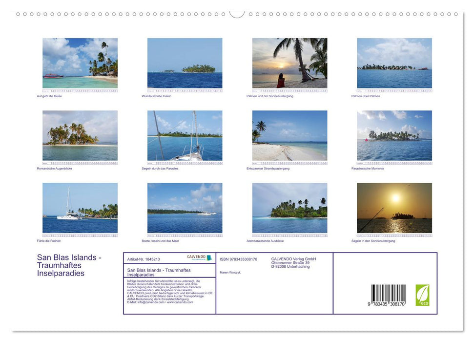 San Blas Islands - Traumhaftes Inselparadies (CALVENDO Premium Wandkalender 2025)