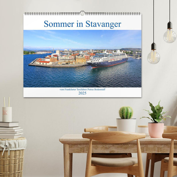 Sommer in Stavanger vom Frankfurter Taxifahrer Petrus Bodenstaff (CALVENDO Wandkalender 2025)