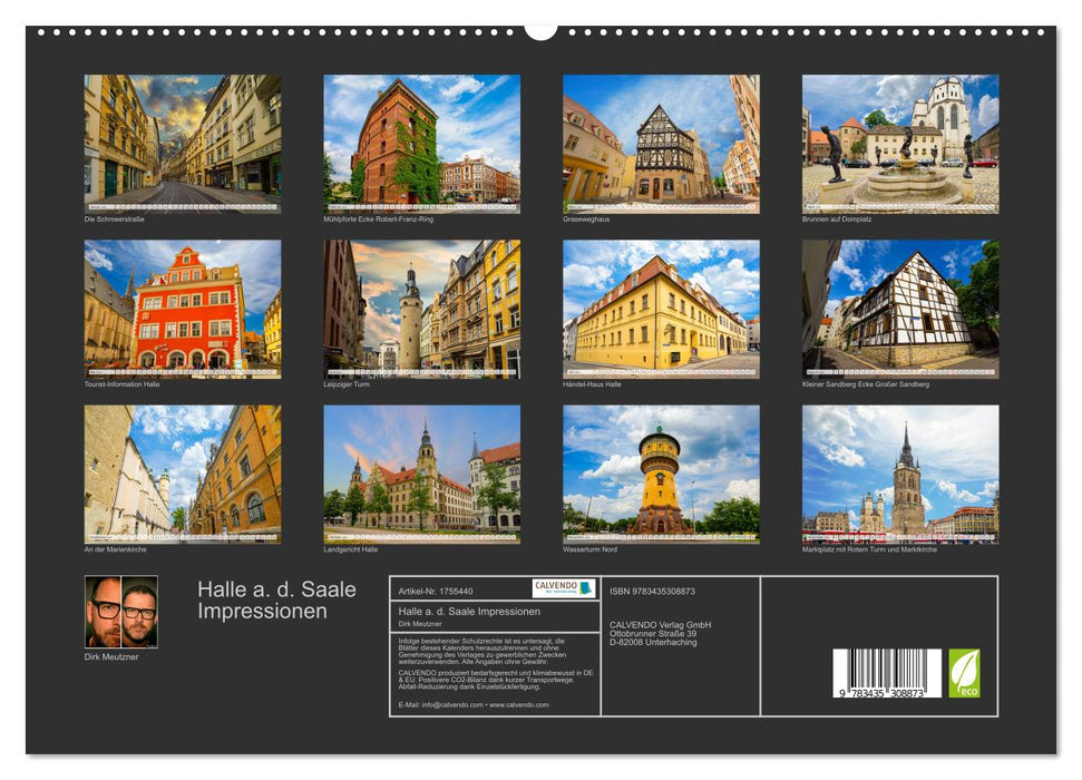 Halle a. d. Saale Impressionen (CALVENDO Premium Wandkalender 2025)