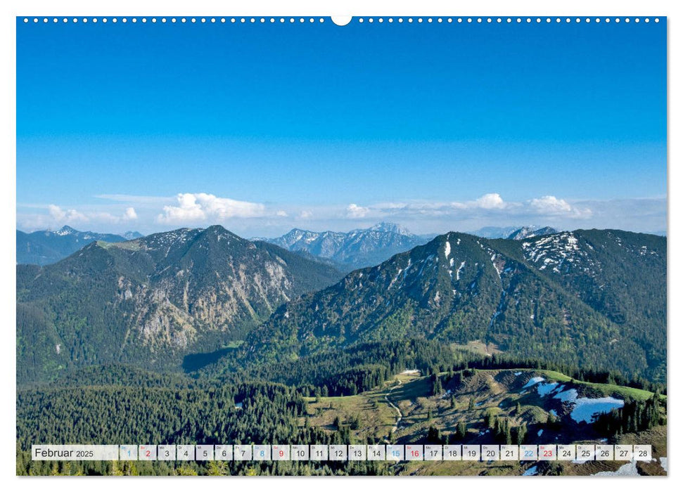 Sehnsuchtsziel Berge - Unterwegs in den Bergwelt rund um München (CALVENDO Premium Wandkalender 2025)