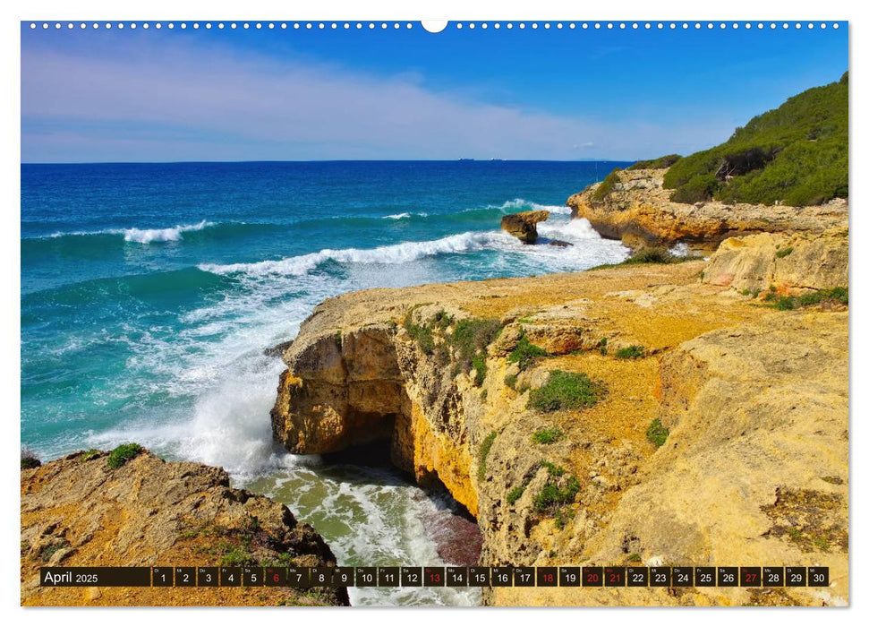 Costa de Ponent - Unterwegs zwischen Barcelona und Tarragona (CALVENDO Premium Wandkalender 2025)