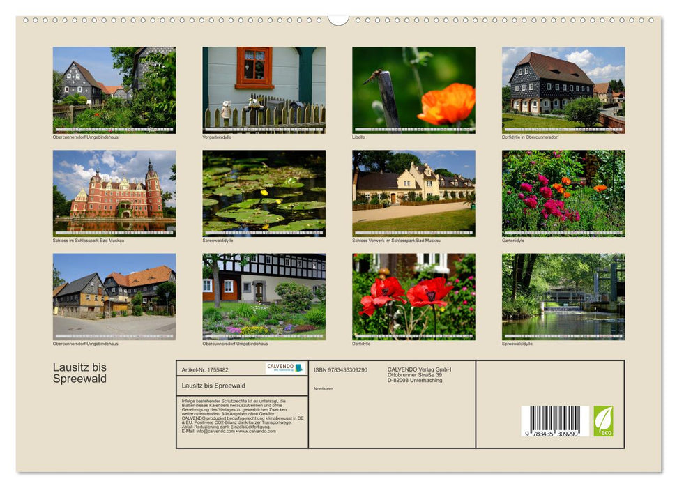 Lausitz bis Spreewald (CALVENDO Premium Wandkalender 2025)