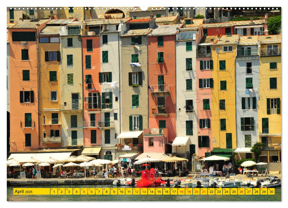 Cinque Terre - die bunten Dörfer Liguriens (CALVENDO Premium Wandkalender 2025)