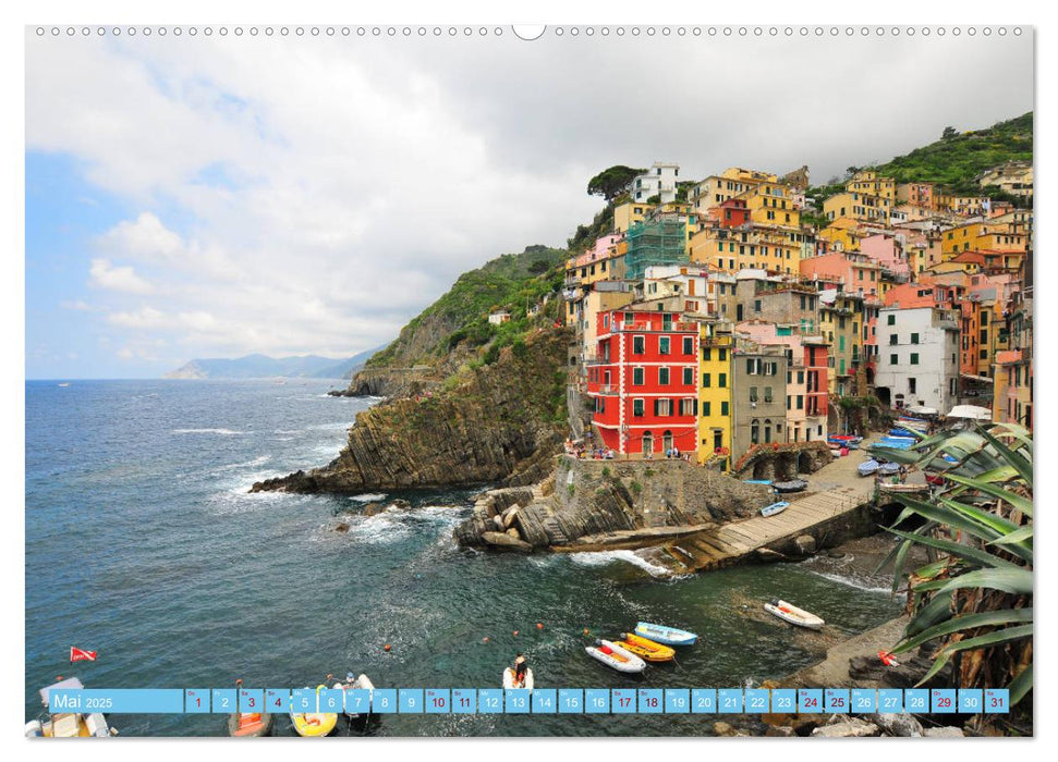 Cinque Terre - die bunten Dörfer Liguriens (CALVENDO Premium Wandkalender 2025)